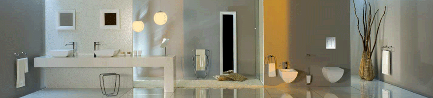 Badrumsinredning / handfat / blandare och toalettstol ur serie Mimi - Gessi by Cellier